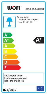 Lampe led Wofi Class LED Nickel mat Acier 8450.01.64.0000