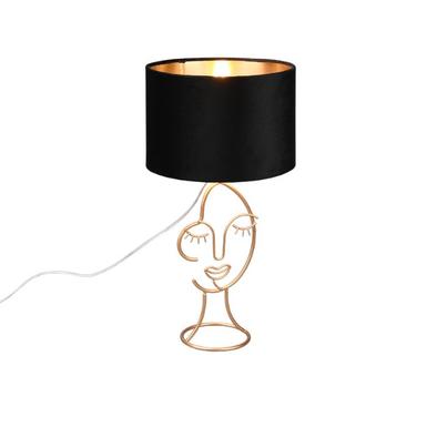 Lampe à poser Mary - Trio - Ø 24 cm - 1xE27 - Noir doré - R51221002