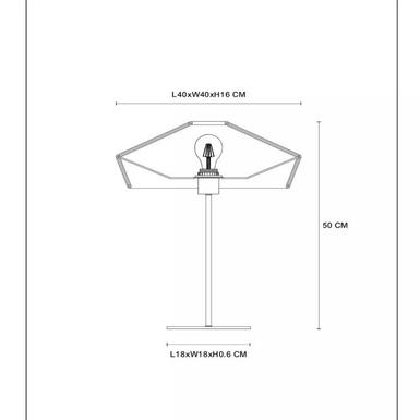 Lampe à poser YUNKAI - 1xE27 - Rotin - Lucide - 10513/40/72