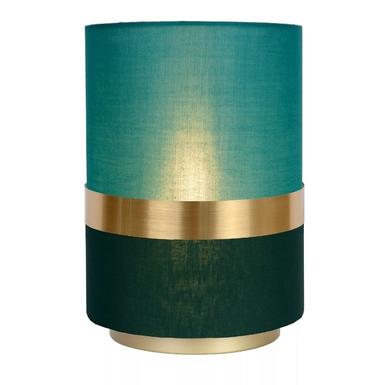 Lampe à poser EXTRAVAGANZA TUSSE - Métal Doré- Tissu Vert - design Lucide - 10508/01/33