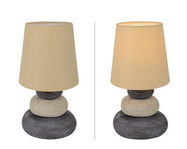 Lampes 1 lampes design Näve Stoney Beige Céramique 3045227