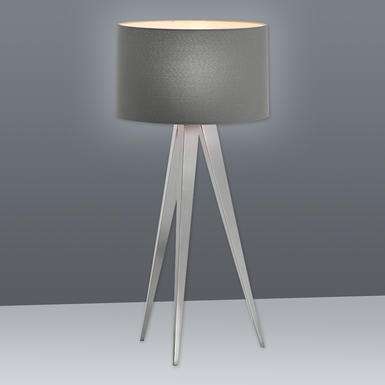Lampes 1 lampes design Näve Tripod Gris Métal - Tissus 3134316