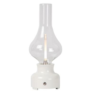 Lampe à poser  extérieure JASON - 1xLED - Blanc  Aluminium - Lucide - 74516/02/31