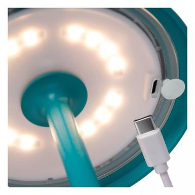 Lampe extérieure à poser - JOY - 1xLED - Turquoise Aluminium - Lucide - 15500/02/37