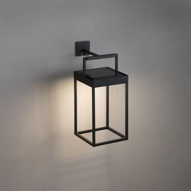 Lampe extérieure  Kasp avec fixation - Faro - H 30 cm - 1xLED INT - Noir - 71912+71914