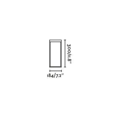 Lampe extérieure  Kasp avec fixation - Faro - H 30 cm - 1xLED INT - Noir - 71912+71914
