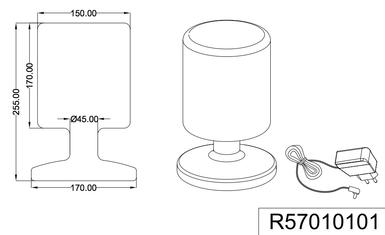 Lampes led Trio Barbados Blanc 01 Plastique R57010101