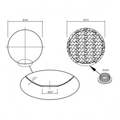 Lot de 2 boules 6452 arc wofi