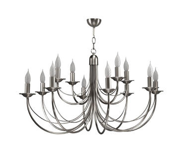 Lustre 12 lampes classique Cvl Chatelet Nickel Nickel LUCHAT12NI