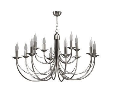 Lustre Chatelet - Cvl - Ø 94 cm - 12xE14 - Nickel - LUCHAT12NI