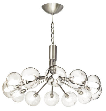 Lustre Luna - Cvl - Ø 62 cm - 12xG9 - Nickel - LULUNA12NIMETEC