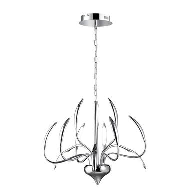 Lustre 12 lampes led Wofi Hampton Chrome Métal 5326.12.01.5000