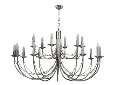 Lustre Chatelet - Cvl - Ø 119 cm - 18xE14 - Nickel - LUCHAT18NI