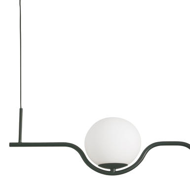 Lustre 2 lampes led Faro Le vita Noir mat Aluminium 29696