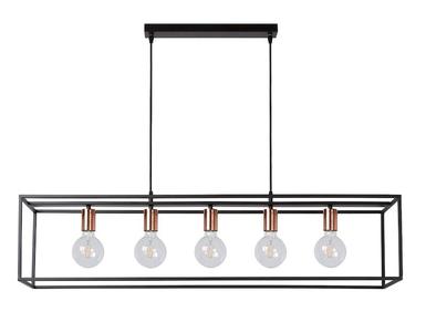 Suspension Industrielle Arthur - 5xE27 - Noir/Métal - Lucide - 08424/05/30