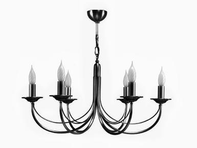 Lustre Chatelet - Cvl - Ø 70 cm - 6xE14 - Gris Graphite - LUCHAT6GH