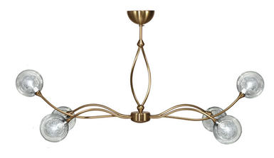 Lustre Niobé - Cvl - H49 cm - 6xG9 - Bruni - LUSYRA6BR_