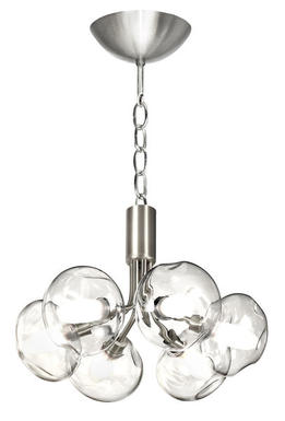 Lustre Luna - Cvl - Ø 28 cm - 6xG9 - Nickel - LULUNA6NIMETEC