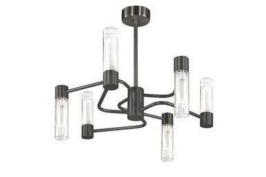 Lustre Nata - Cvl - Ø 50 cm - 6xG9 - Graphite - LUNATA6GHTU12C