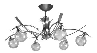Lustre 6 lampes design Cvl Oriya/Maori Laiton massif ORIYA 6L