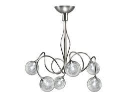 Lustre Poona - Cvl - Ø 59 cm - 6xG9 - Nickel satiné - LUPOON6NIS100C