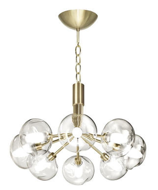 Lustre Luna - Cvl - Ø 40 cm - 8xG9 - Bruni - LULUNA8BRMETEC