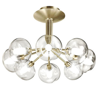 Lustre Perla - Cvl - Ø 40 cm - 8xG9 - Bruni - LUPERL8BRMETEC