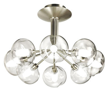 Lustre Perla - Cvl - Ø 40 cm - 8xG9 - Nickel - LUPERL8NIMETEC