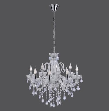 Lustre 8 lampes design Neuhaus Gracia Transparent Verre 3081-00