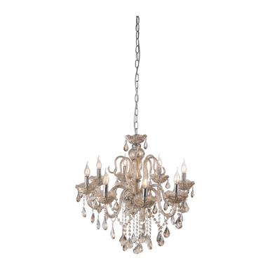 Lustre 8 lampes design Neuhaus Gracia Beige Verre 3081-97