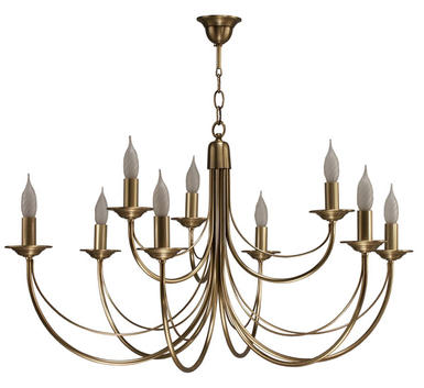 Lustre Chatelet - Cvl - Ø 92 cm - 9xE14 - Bruni - LUCHAT9BR