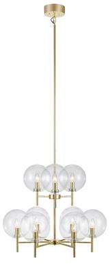 Lustre 9 lampes design Markslöjd Crown Antique Métal 107920