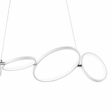 Lustre design Trio Rondo Blanc Métal 322610431