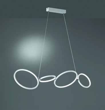 Lustre design Trio Rondo Blanc Métal 322610431