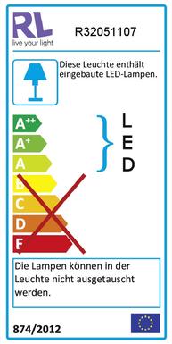 Lustre led Trio Course Gris Métal R32051107