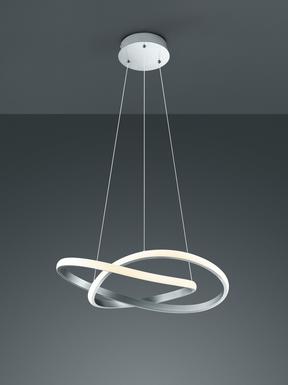 Lustre led Trio Course Gris Métal R32051107