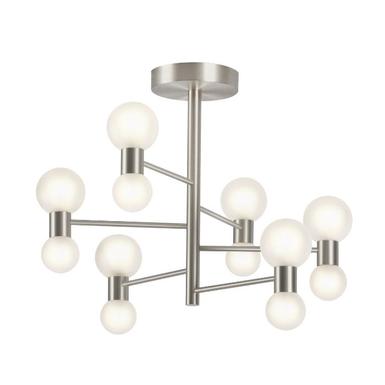 Lustre WOOL - Cvl - Ø 59 cm - 12xG9 - Nickel - LUWOOL12SNSNDE