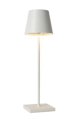 Lampe de table - Extérieur - Justin - Led - Blanc Aluminium - Lucide - 27888/04/31