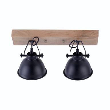 Plafonnier 2 lampes design Leuchten Direkt Samia Noir Métal 11982-18