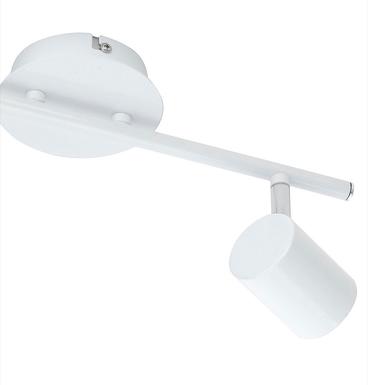 Plafonnier 2 lampes design Leuchten Direkt Tarik Blanc Métal 11942-16