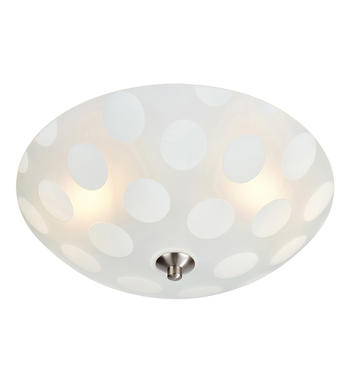 Plafonnier 2 lampes design Markslöjd Dots Gris Métal 107358