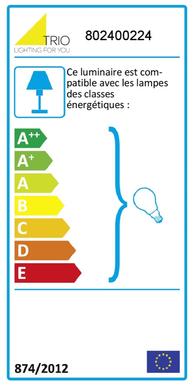 Plafonnier 2 lampes design Trio Marley Rouille Métal 802400224