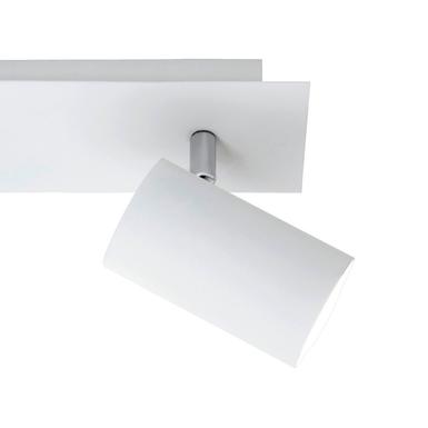 Plafonnier 2 lampes design Trio Marley Blanc Métal 802400201