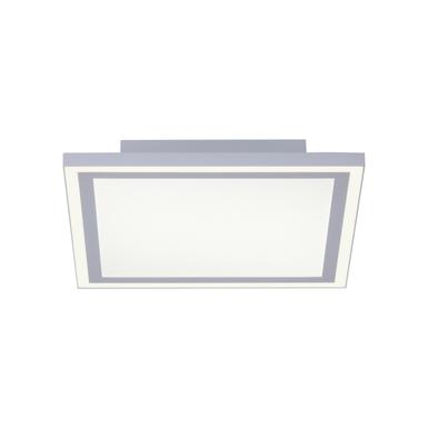 Plafonnier 2 lampes led Leuchten Direkt Edging Blanc Acier inoxydable 14850-16