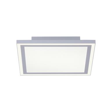 Plafonnier 2 lampes led Leuchten Direkt Edging Blanc Acier inoxydable 14850-16