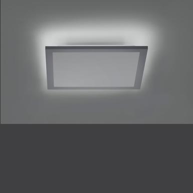 Plafonnier 2 lampes led Leuchten Direkt Flat Blanc Plastique 12200-16