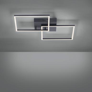 Plafonnier 2 lampes led Leuchten Direkt Iven Noir Métal 14141-18