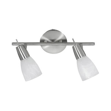 Plafonnier 2 lampes led Leuchten Direkt Julia Gris Métal 11862-55