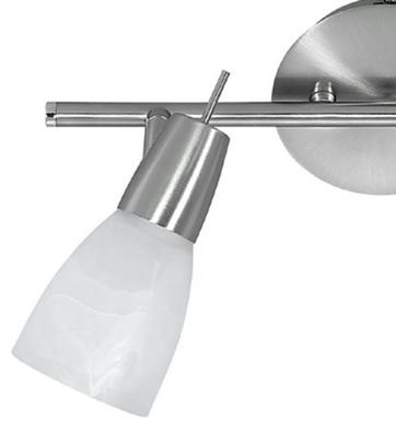 Plafonnier 2 lampes led Leuchten Direkt Julia Gris Métal 11862-55