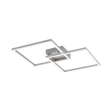 Plafonnier 2 lampes led Leuchten Direkt Lolasmart-Maxi Gris Aluminium 16429-55